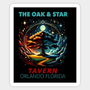 The Oak and Star Orlando Florida Theme Park Bar Magnet